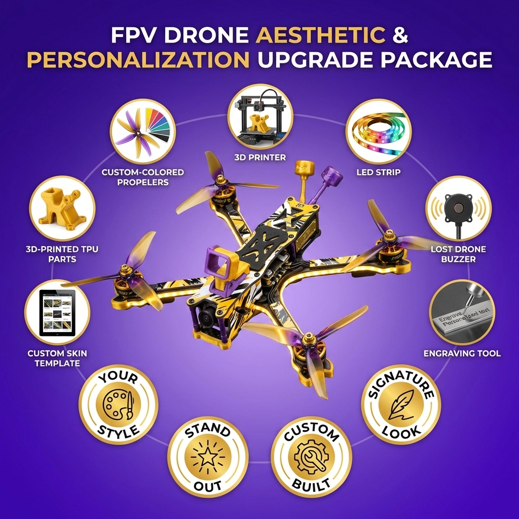 FPV Drone Support Package Upgrade - Aesthetic / Personalization