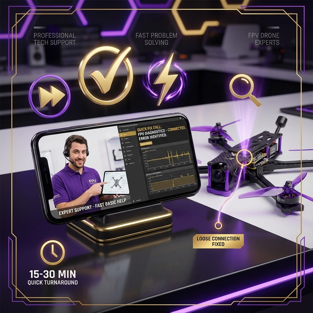 FPV Drone - ⚡ Phone/Video Basic Support – “Quick Fix Call” ⚡